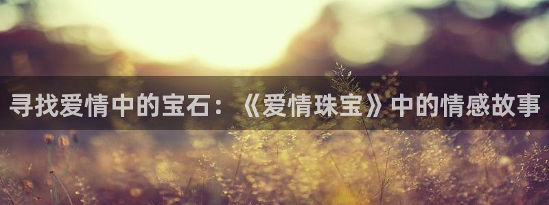 新宝5平台注册：寻找爱情中的宝石：《爱情珠宝》中的情感故事