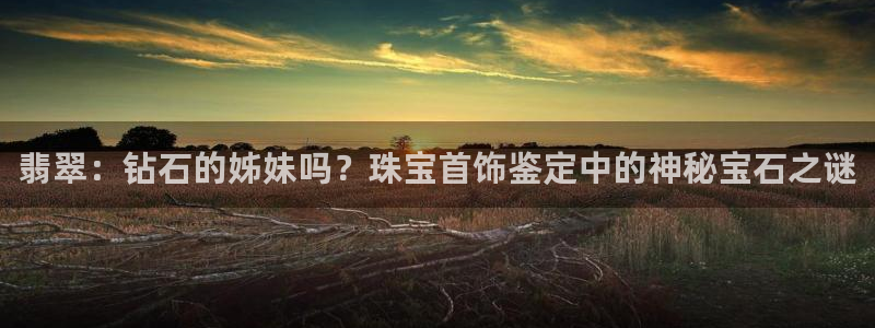 新宝奇迹GG5：翡翠：钻石的姊妹吗？珠宝首饰鉴定中的神秘宝石之谜