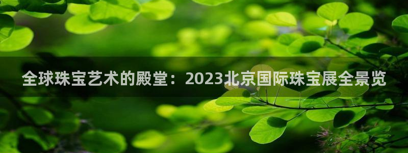 新宝5是什么：全球珠宝艺术的殿堂：2023北京国际珠宝展全景览